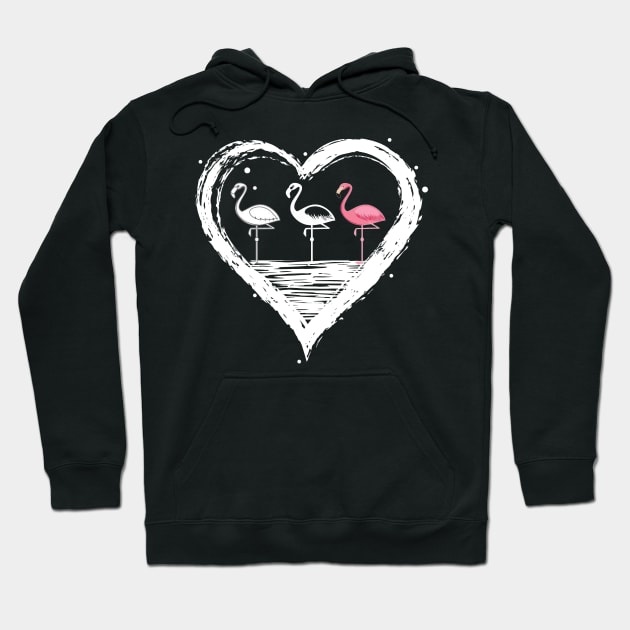 Flamingoes In Love Costume Gift Hoodie by Ohooha